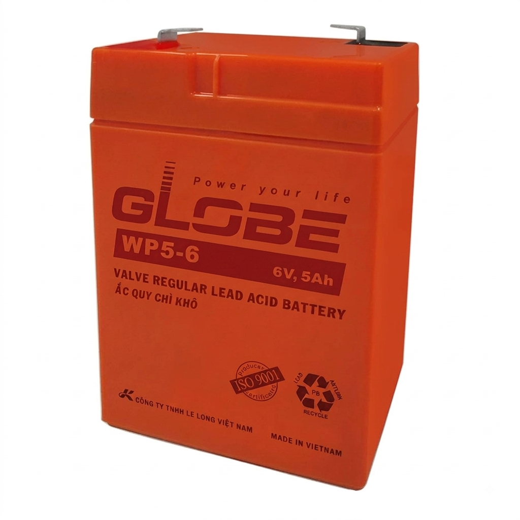 Ắc quy 6V-5AH GLOBE WP5-6
